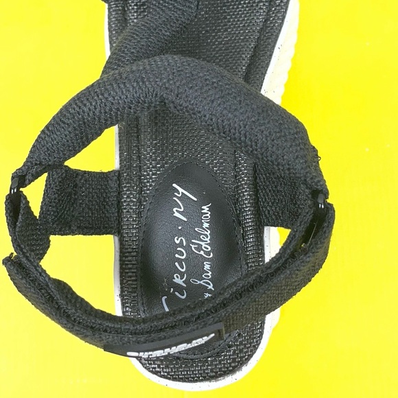 NWT Sam Edelman Circus Venus Platform Sandals 9 Black Sporty Minimal Y2K Revival - Picture 8 of 16